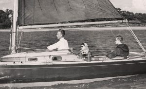 HRH Queen Elizabeth II and Prince Philip sailing together